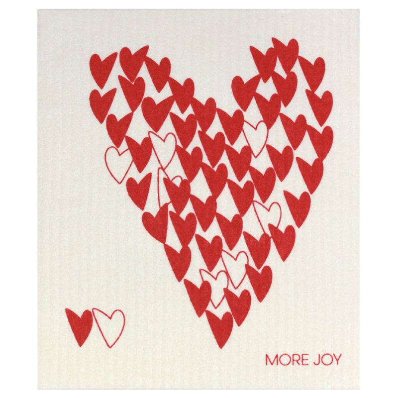 Torchon suédois Blooming Hearts