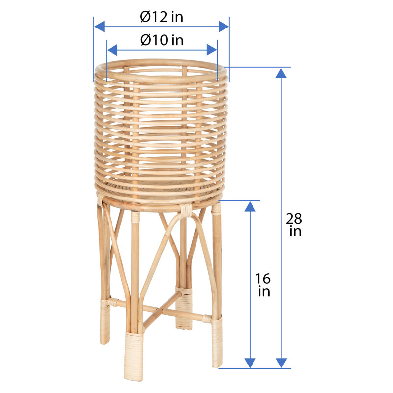 Andres Plant Stand, 28" H x 12" L x 12" D