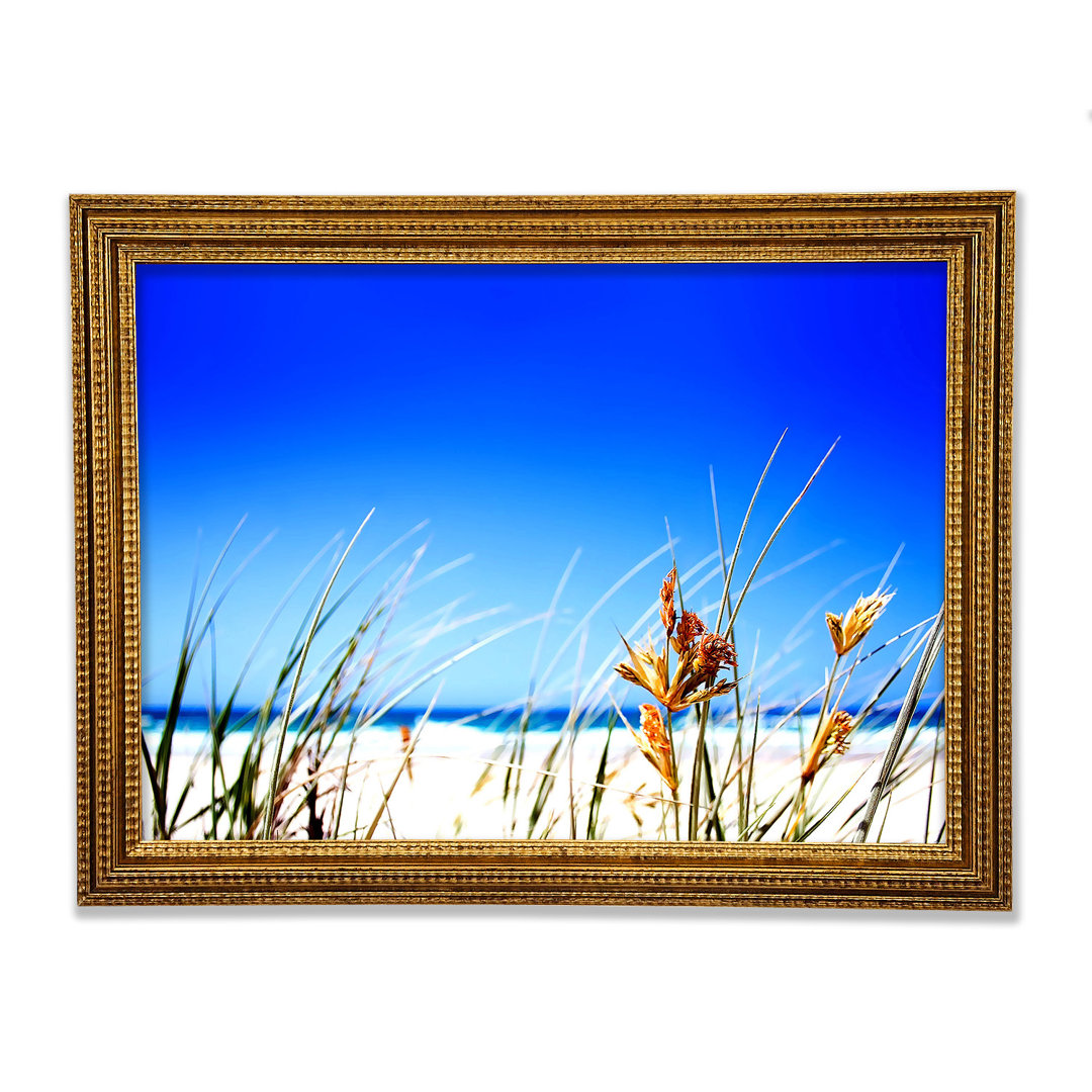 Gerahmtes Wandbild Clear Beach Sky