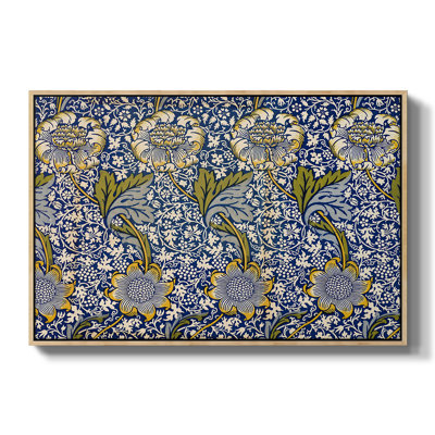 Kennet - Indigo/Gold, 1883-William Morris-Framed Gallery Wrapped Canvas