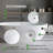 71 inch Matte White Solid Surface Freestanding Soaking Bathtub with Overflow and Pop-up Drain