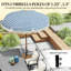 Base de parasol d'extérieur, base de parasol de patio, base de parasol robuste en béton-1666077592