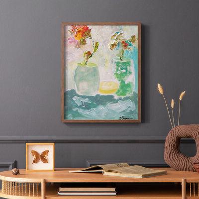 «Tahitian Sunrise», reproduction encadrée - bois massif