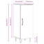 Hysham Metal 1 - Door Standard Accent Cabinet-1456433757