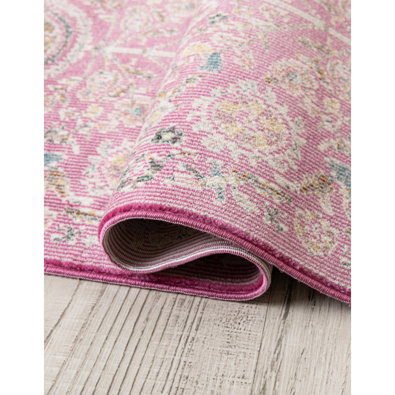  Blossom Rug, Rectangle 3'3" x 5'3", Pink