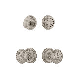 Nostalgic Warehouse Rope Rosette Entry Set with Egg & Dart Knob