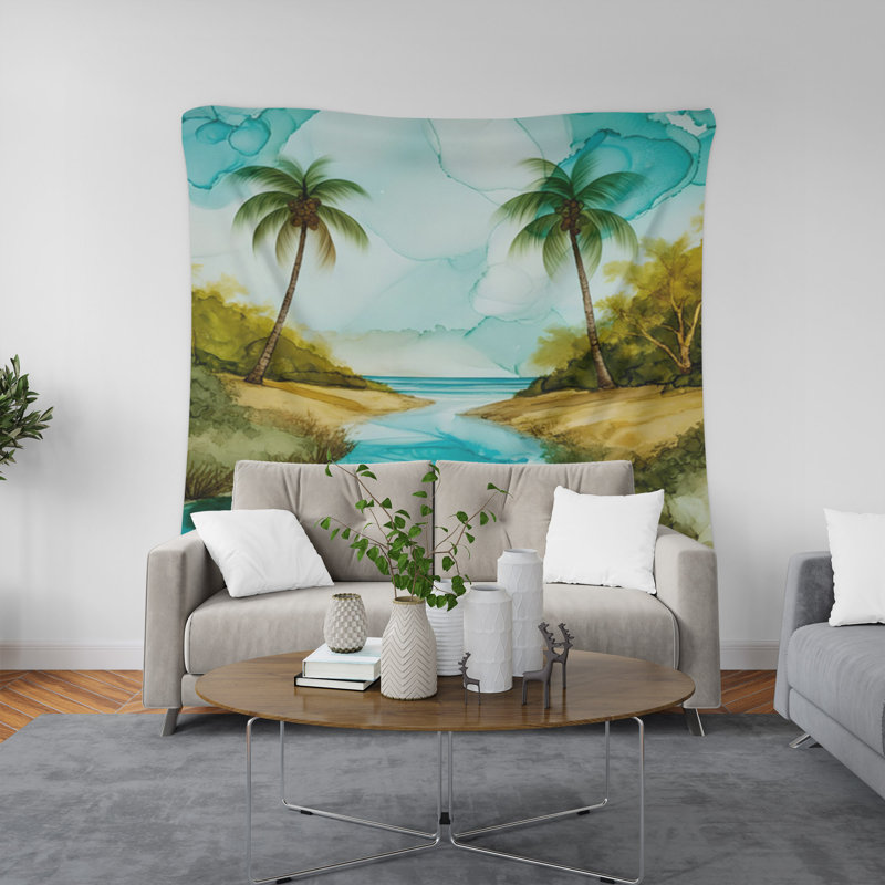 Tapisserie murale, H 80 po x l 68 po x P 0,8 po