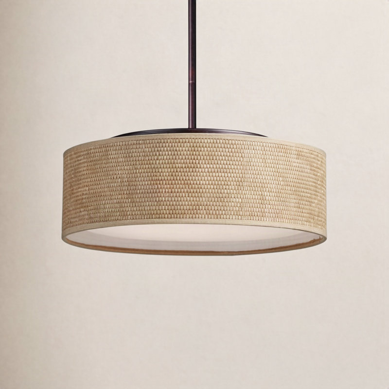 Luminaire suspendu cylindrique à 3 lumières Jessalyn