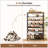 8 Tier 32 Pair Shoe Storage Rack Large Capacity Shoe Shelf