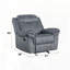 Fauteuil inclinable en velours