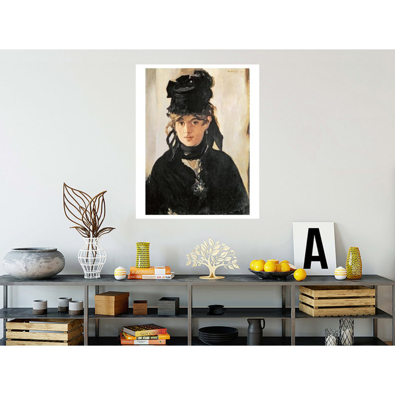 «Berthe Morisot with a Bouquet of Violets» par Edward Manet - Impression giclée, H 40 po x l 32 po