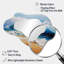 Vibrant Beach Waves 1 - Miroir mural décoratif asymétrique Waves, grand miroir bleu sarcelle, reproduction d'art en métal-107246732