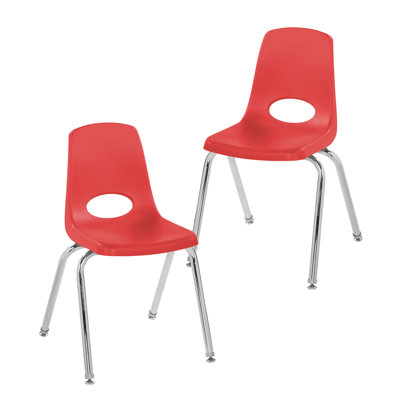 16 in Stack Chair with Swivel Glides, 2-Piece