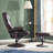 Aashka Faux Leather Swivel Recliner-966231556