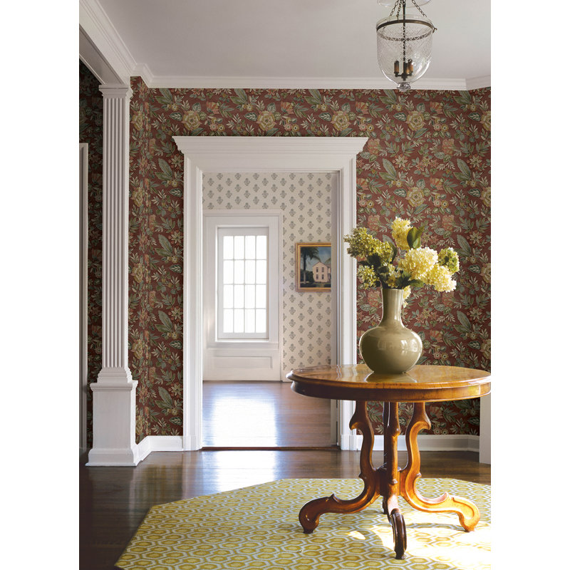 Papier peint Begonia Sea Floral Trail, Rouge