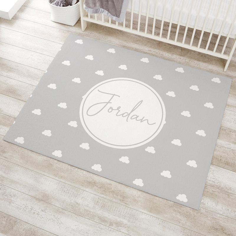 Tapis de chambre de bébé simple et doux personnalisé - 48 x 60, Oui