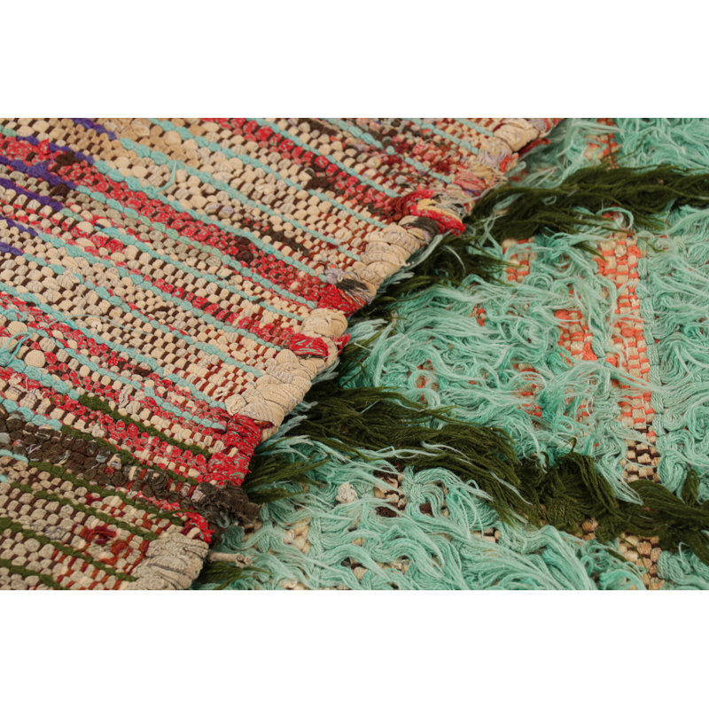 Hand Knotted Wool Geometric Area Rug
