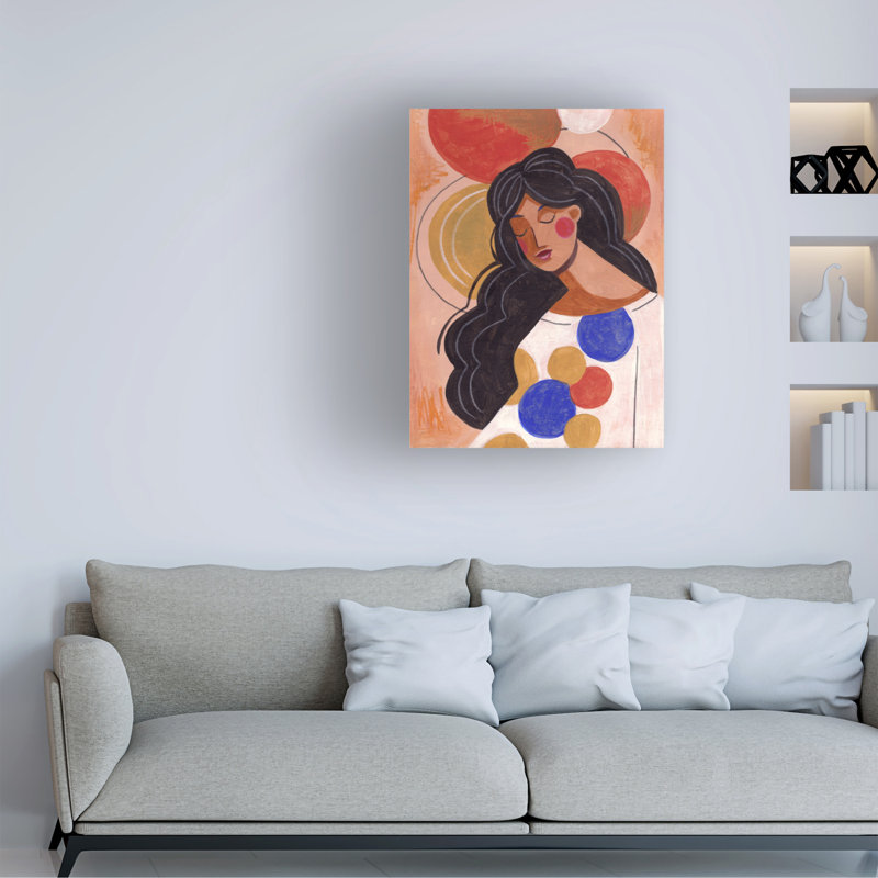 "Caroline, Muller, femme dans la pensée", H 24 po x l 18 po