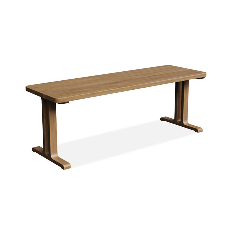 Bureau rectangulaire en bois massif Burlywood, H 29,53 po x l 62,99 po x P 23,62 po