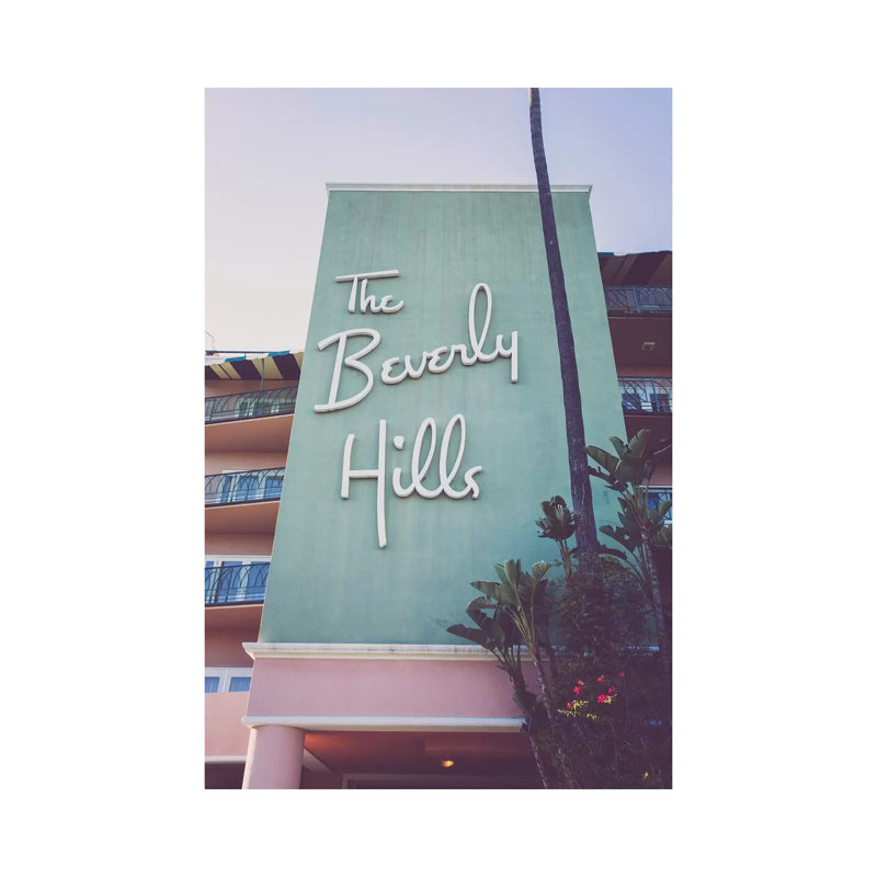 Beverly Hills Hotel I by Ann Hudec - Wrapped Canvas Print, 20.32 cm H x 30.48 cm W