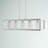 Elutheria 5-Light Adjustable Dimmable Kitchen Island Chandelier with Glass Shades