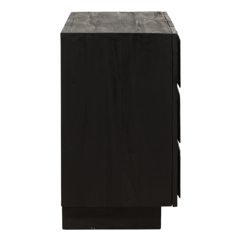 Marika 37" Wide Sideboard, Black, 34.74" H x 71.57" W x 18.11" D