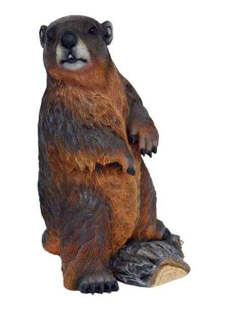 Loon Peak® Gauti Beaver Standing Life Size Statue | Wayfair