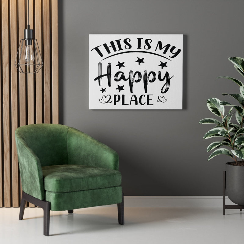 This Is My Happy Place - Wrapped Canvas Print