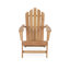 Ensemble de 3 chaises Adirondack d'extérieur Grade A en teck (2 chaises + 1 table d'appoint)