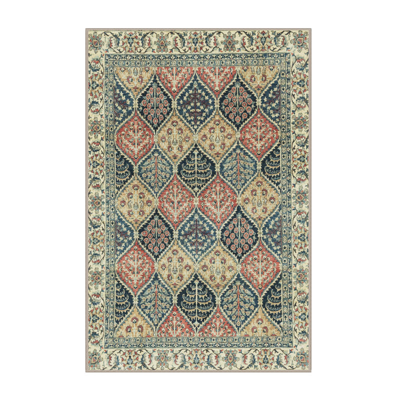 Abstract Indoor Rug, Rectangle 7' x 9'