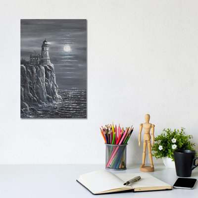 Split Rock Lighthouse 1 Piece Wrapped Canvas Painting