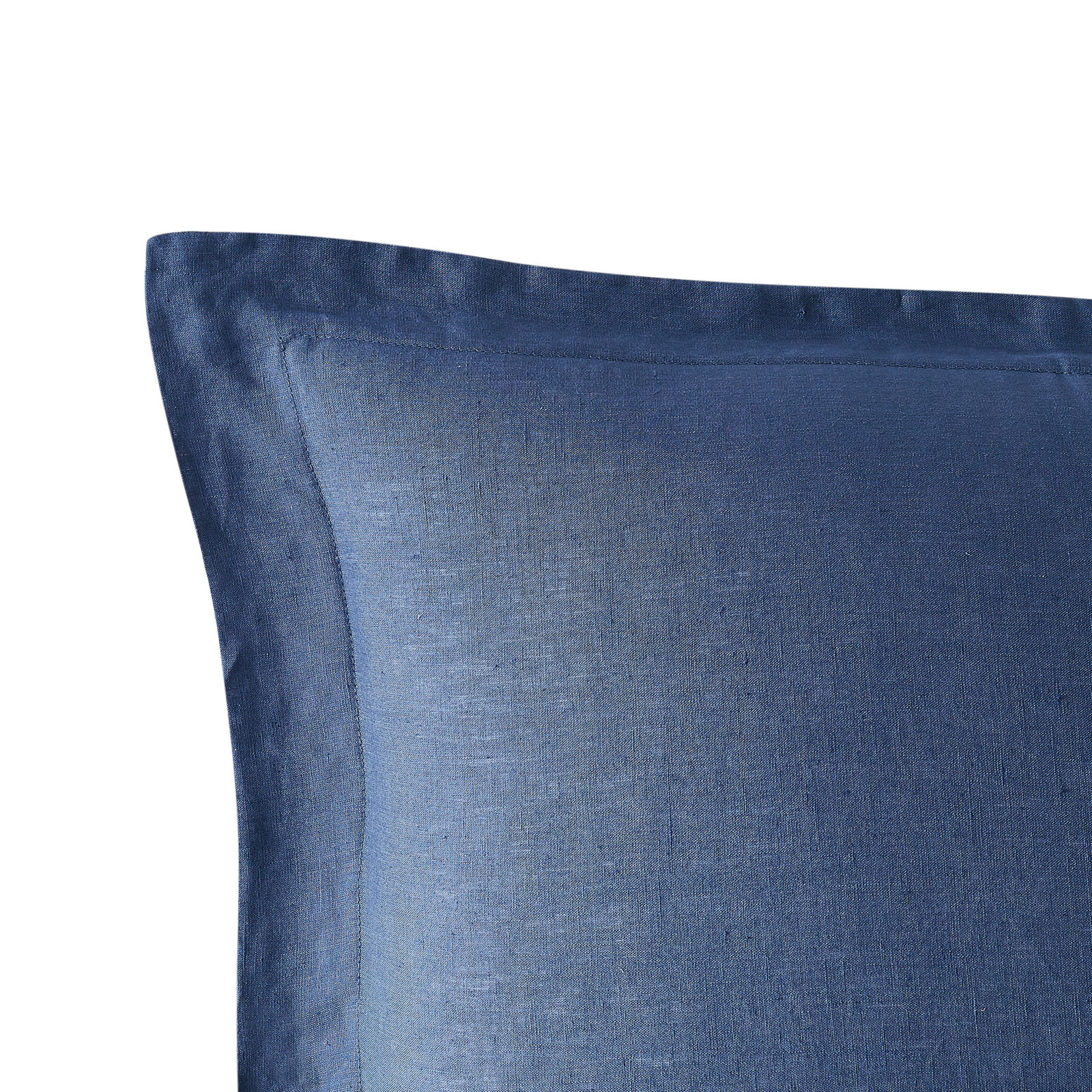 Nena Linen Duvet Cover Set, King, Navy