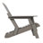 Oversize Embossed Wooden Outdoor Folding Adirondack Chair With Pre-Assembled Backrest & Seatboard, Wood Patio Chair For Garden Backyard Porch Pool Deck Firepit