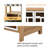Bookcase With Dog Crate And Ladder