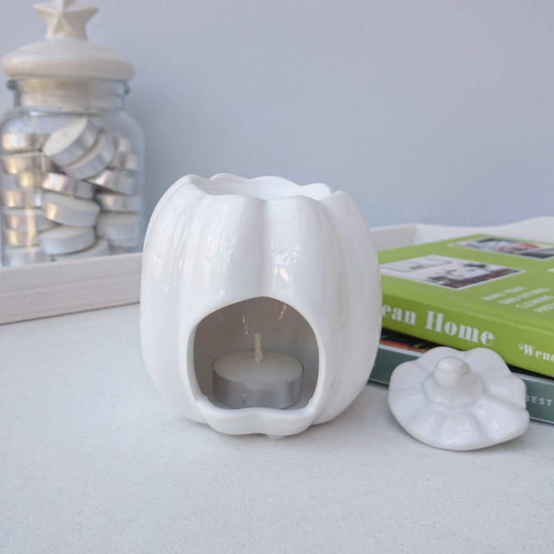 Concrete / Cement Tabletop Wax Warmer, White