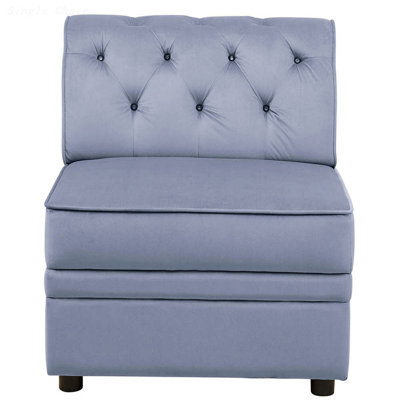 Chaise simple, chaise modulaire sans accoudoirs