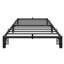 Base de lit plateforme en métal robuste - grand / double / double, hauteur 8-10 po