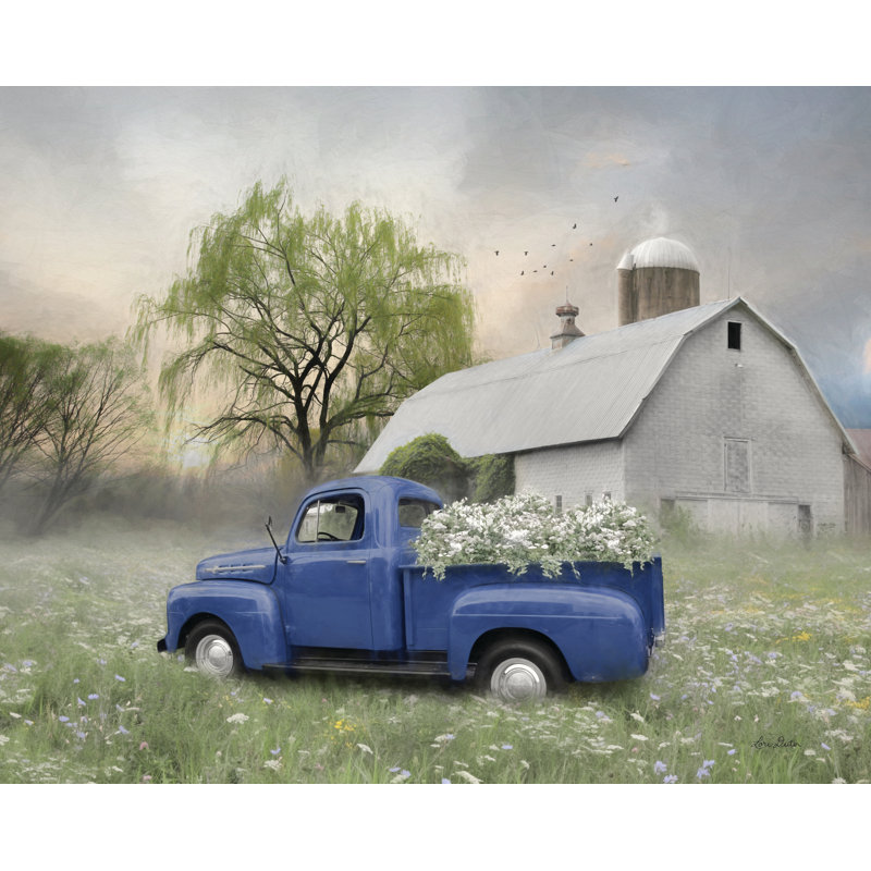 " Old Fashioned Spring " by Lori Deiter, 18" H x 24" W, Framed Print without Mat, Silver