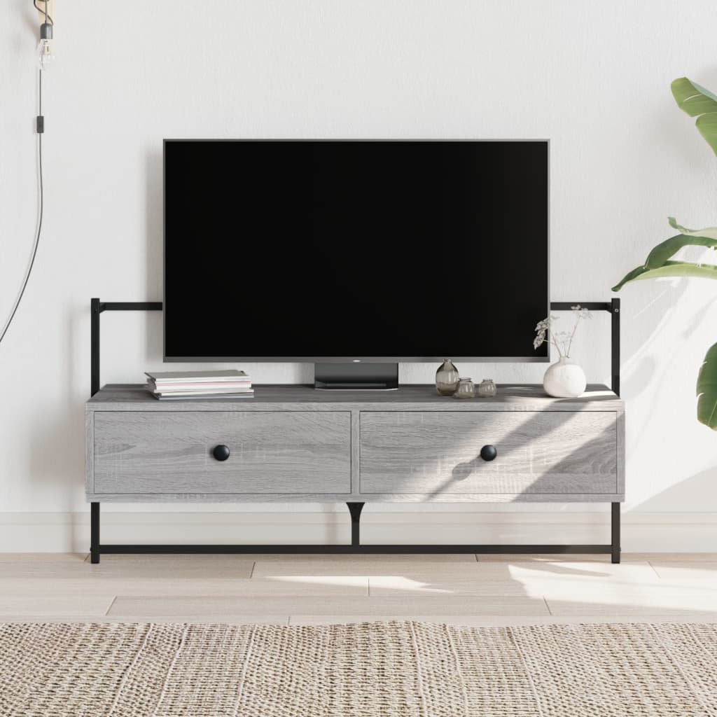 Vidaxl TV Cabinet Wall-Mounted Smoked Oak 100.5X30x51 Cm Engineered Wood