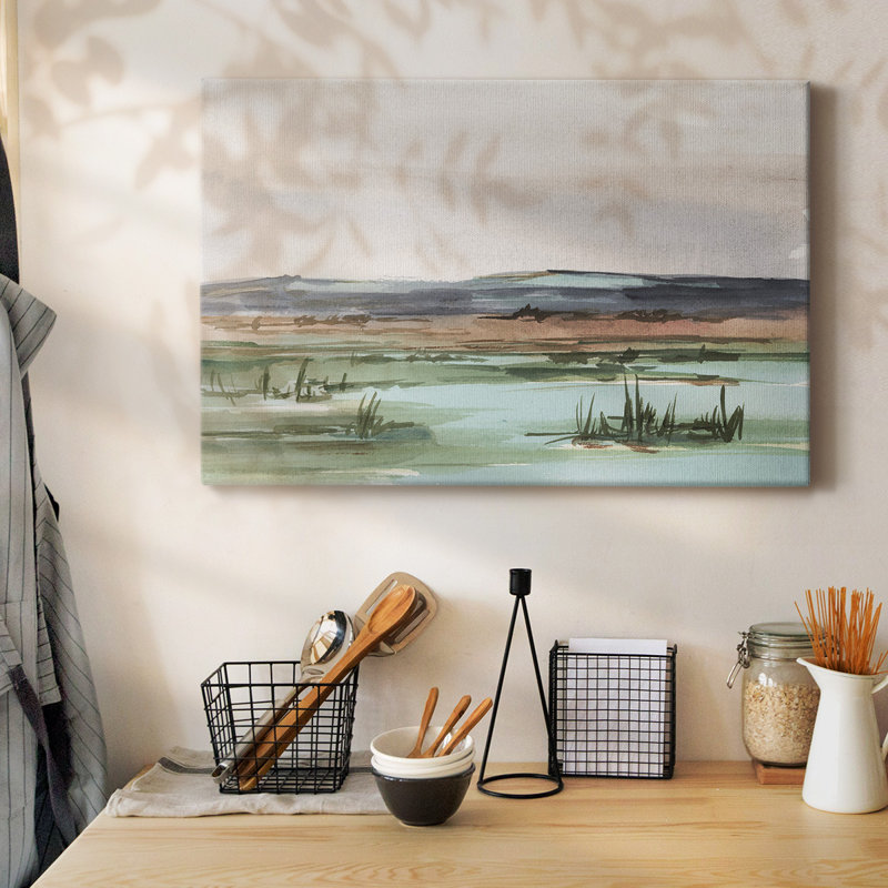 Toile tendue Serene Mountain View II-Gallery, H 32 po x l 48 po