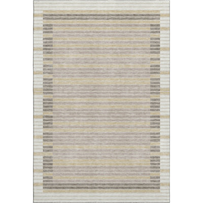 Premium Machine Washable Elize AMF1398 Stripes Rug