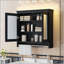 Armoire de salle de bain 3 en 1, fixation murale 30 po avec tablettes réglables, portes à fermeture en douceur et miroir haute définition pour le rangement et le meuble-lavabo-1455895641