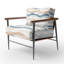 Fauteuil d'appoint abstrait - fauteuil bleu Drift Shore-1816624707