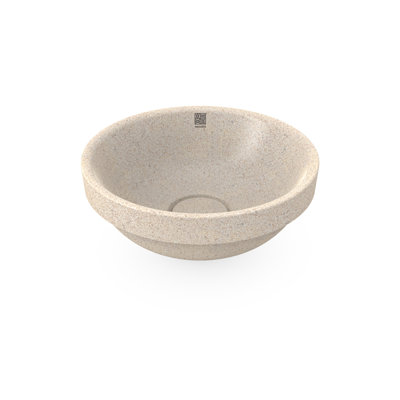 Woodio Soft40 15.748'' Wood Circular Bathroom Sink