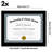 Meridee 8.5x11 Diploma Frame - Document Frame with Shatter-Resistant Glass and Engineered Wood - (2 Pack)
