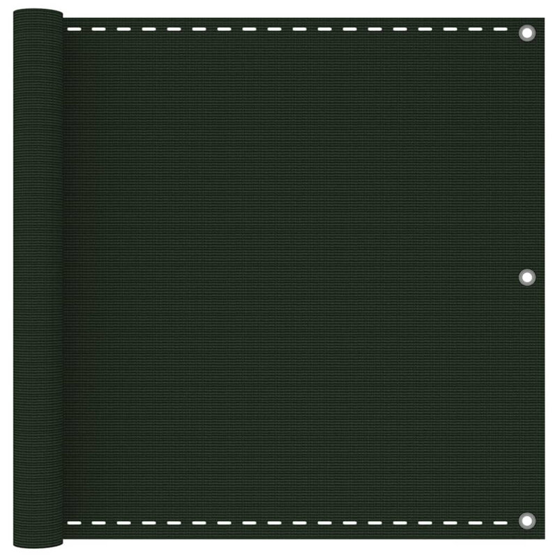 Ilan Balcony Screen Cream 90X400 Cm HDPE,  Dark Green