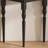 Black Solid Wood Half-circle Console Table-978073446