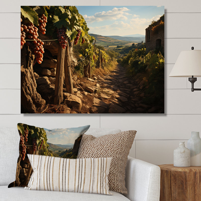 «Vineyard Hidden Gem» sur toile, H 12 po x l 20 po, Toile tendue