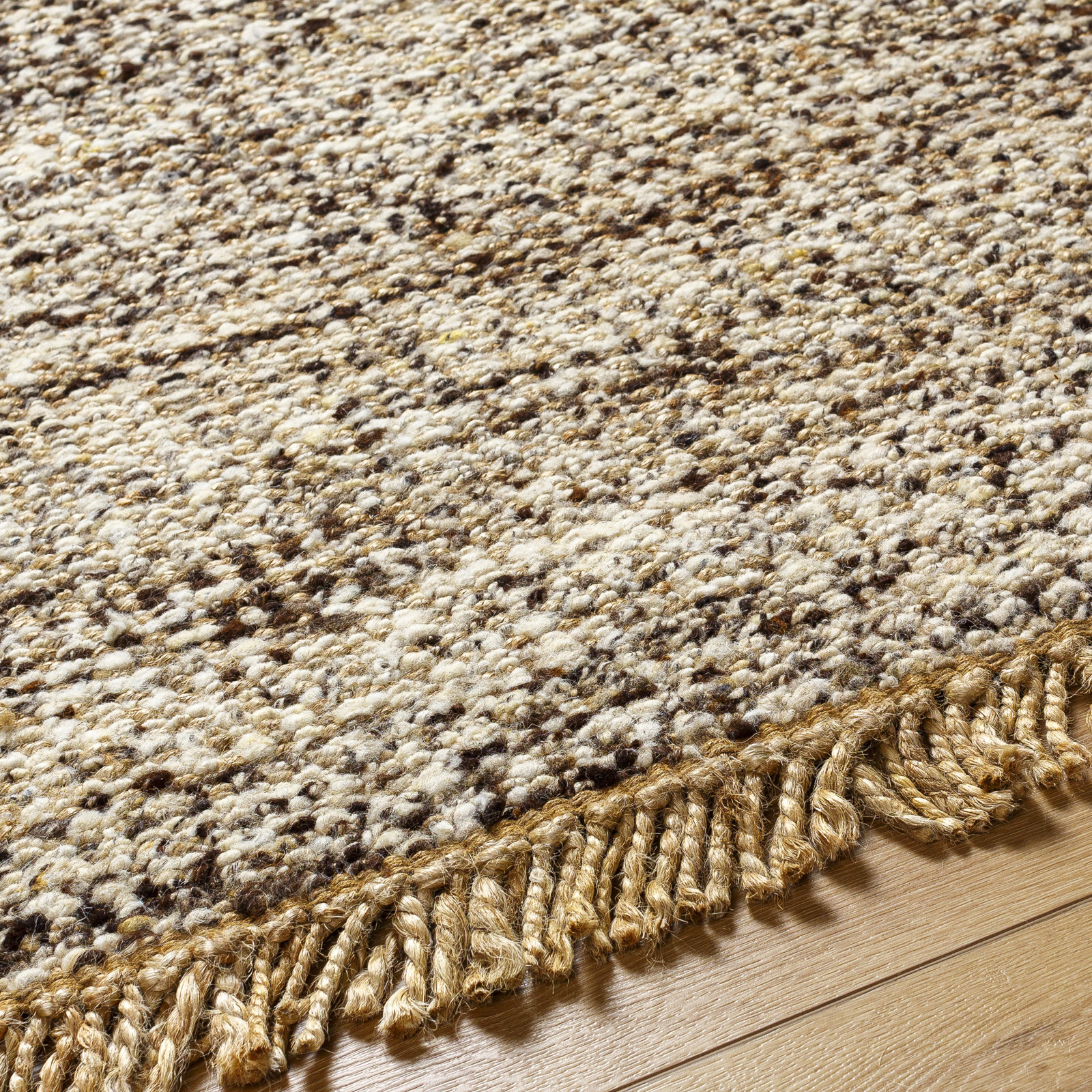 Alessia Handmade Tan Rug, Rectangle 8' x 10'