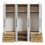 Mijah 4 Door Manufactured Wood Wardrobe